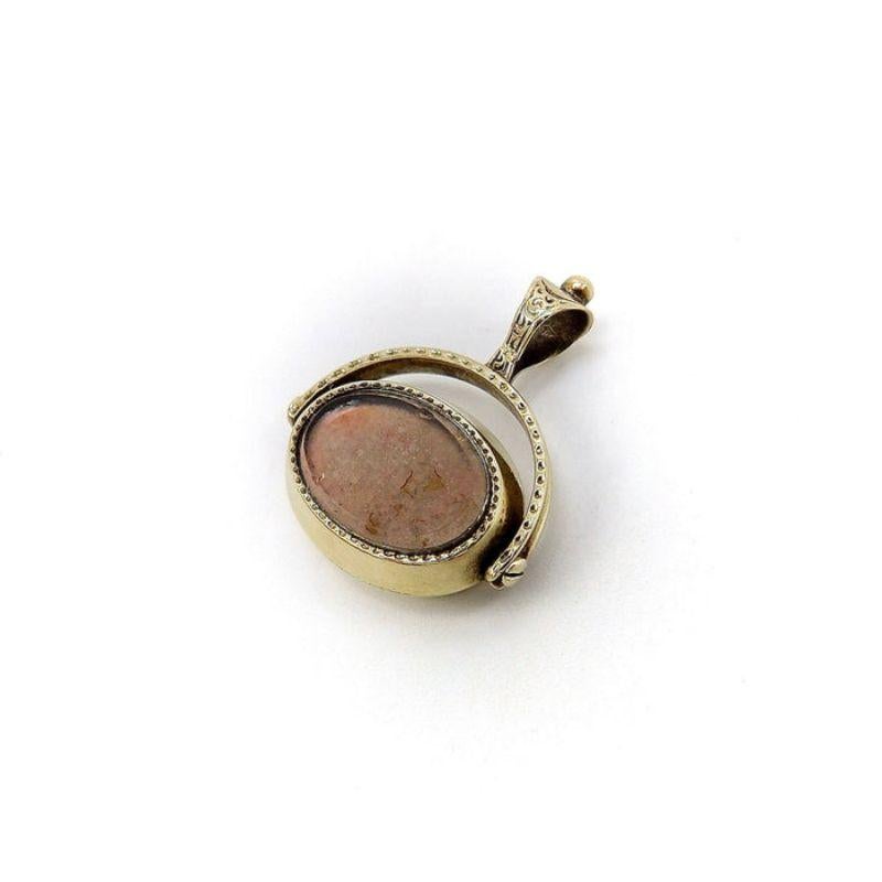 Colgante de leontina giratoria de oro georgiano de 10 quilates, hacia 1820 Georgiano en venta