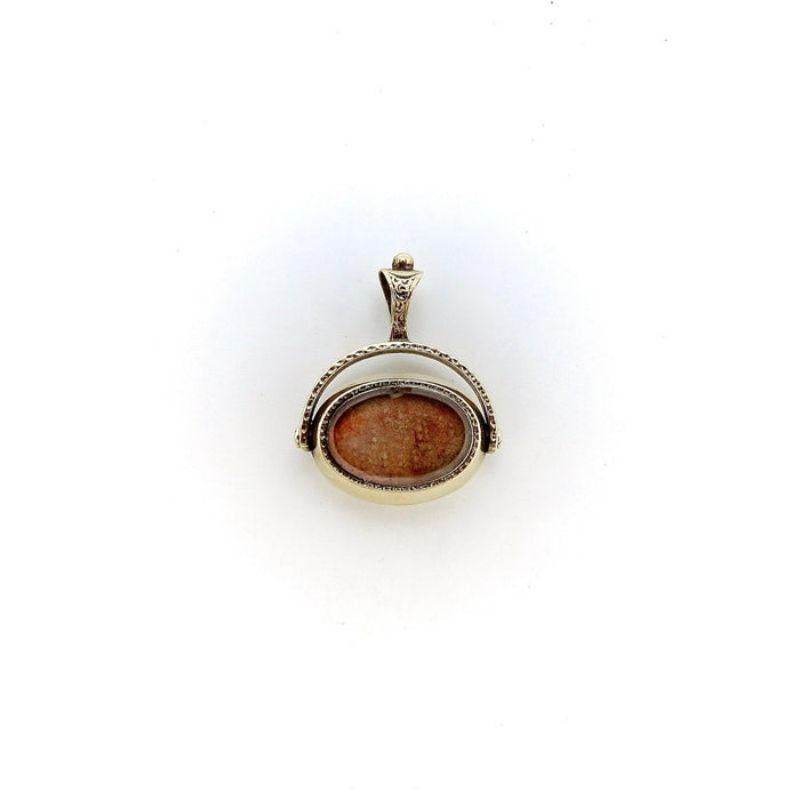 Colgante de leontina giratoria de oro georgiano de 10 quilates, hacia 1820 en venta 3