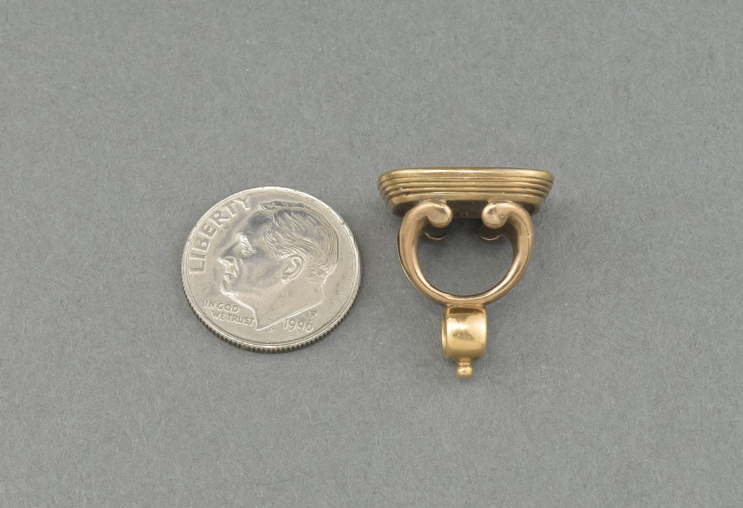 intaglio of crown