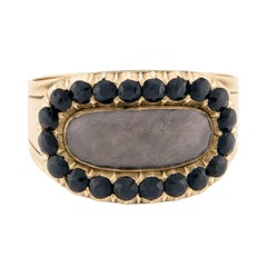 Georgian 10k Onyx Mourning Ring