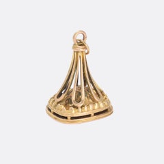 Georgian 15 Karat Gold Falcon Intaglio Seal Fob