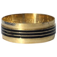 Georgian 18 Carat Yellow Gold "In Memory Of" Mourning Ring