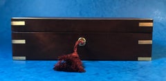 Georgian 1825 Brass Bound Solid Mahogany Military Box