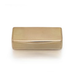 Georgian 18ct Gold Engine-Turned Snuff Box by Alexander J Strachan, London 1810