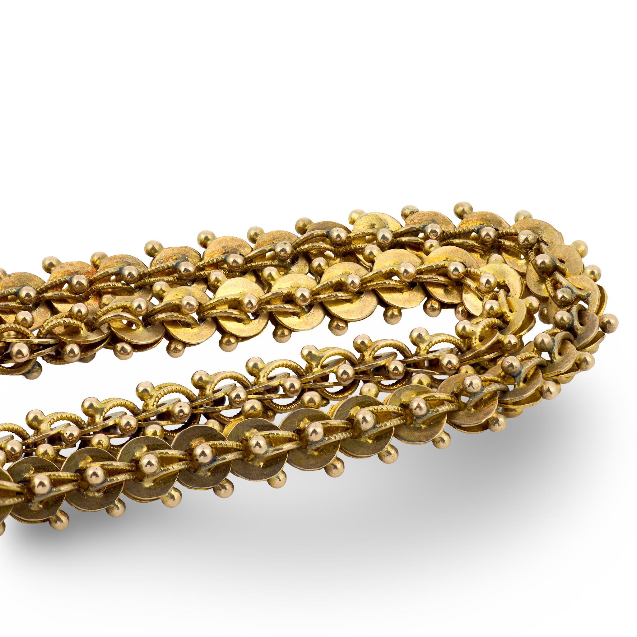 Women's Georgian 18k Double-Strand Chain Necklace 19