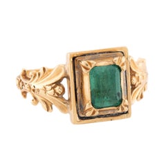 Georgischer 18k Smaragd Ring