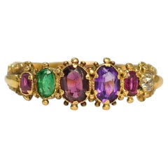 Georgian 18k Gold REGARD Acrostic Ring, Circa 1830