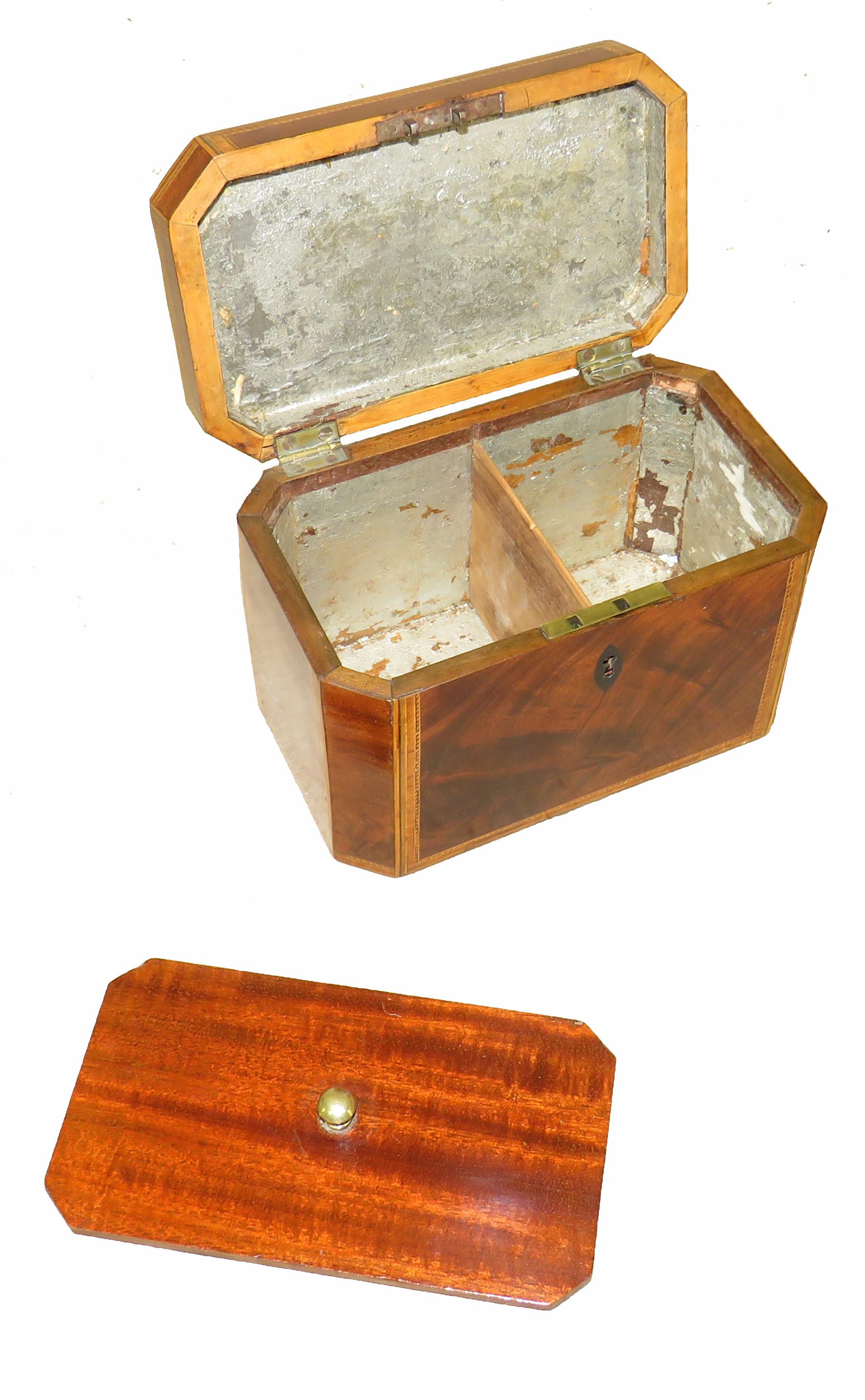 antique tea caddy