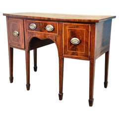 Antique Georgian 18th Century Bowfront Mahogany Sideboard