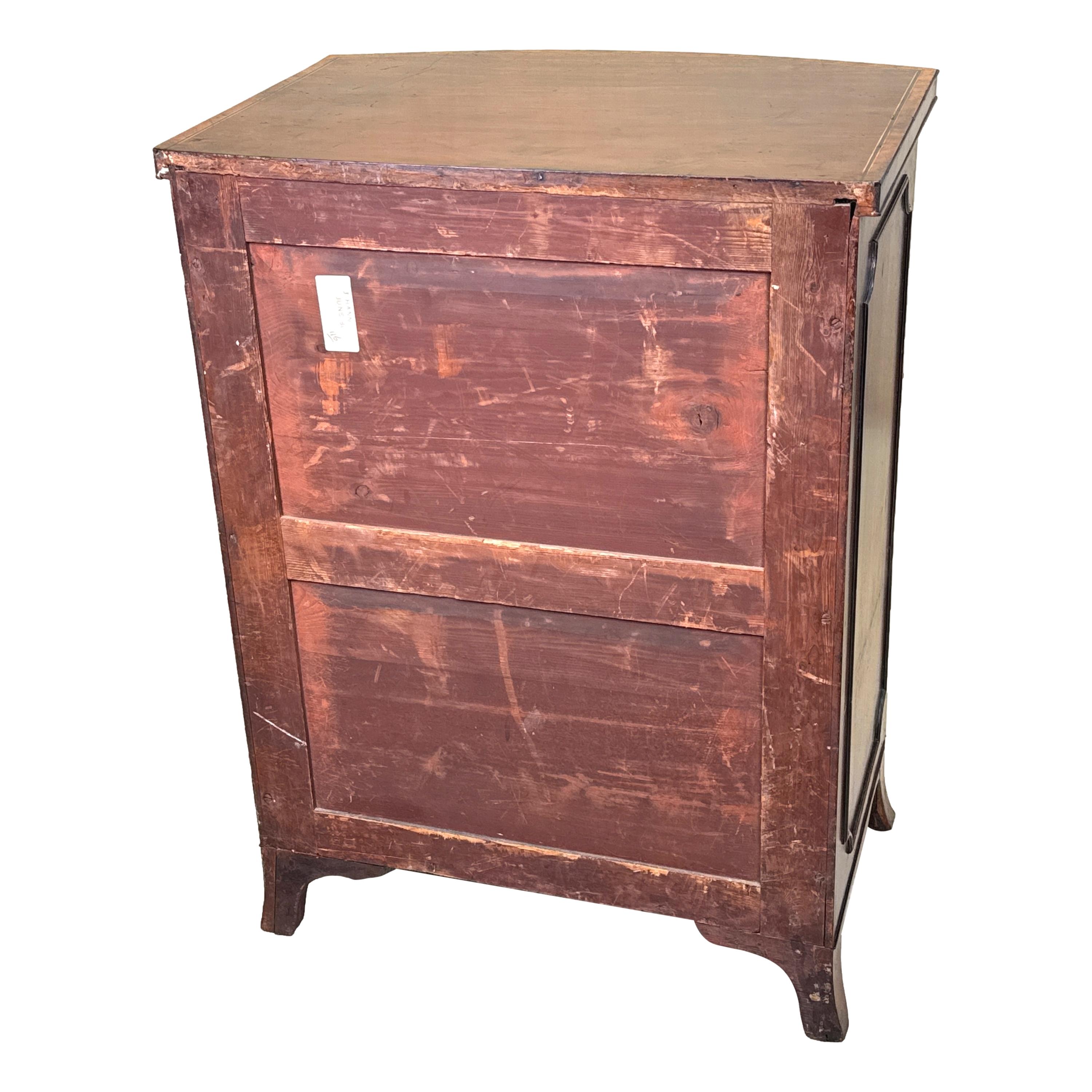 Georgian 18th Century Bowfront Side Cupboard For Sale 4