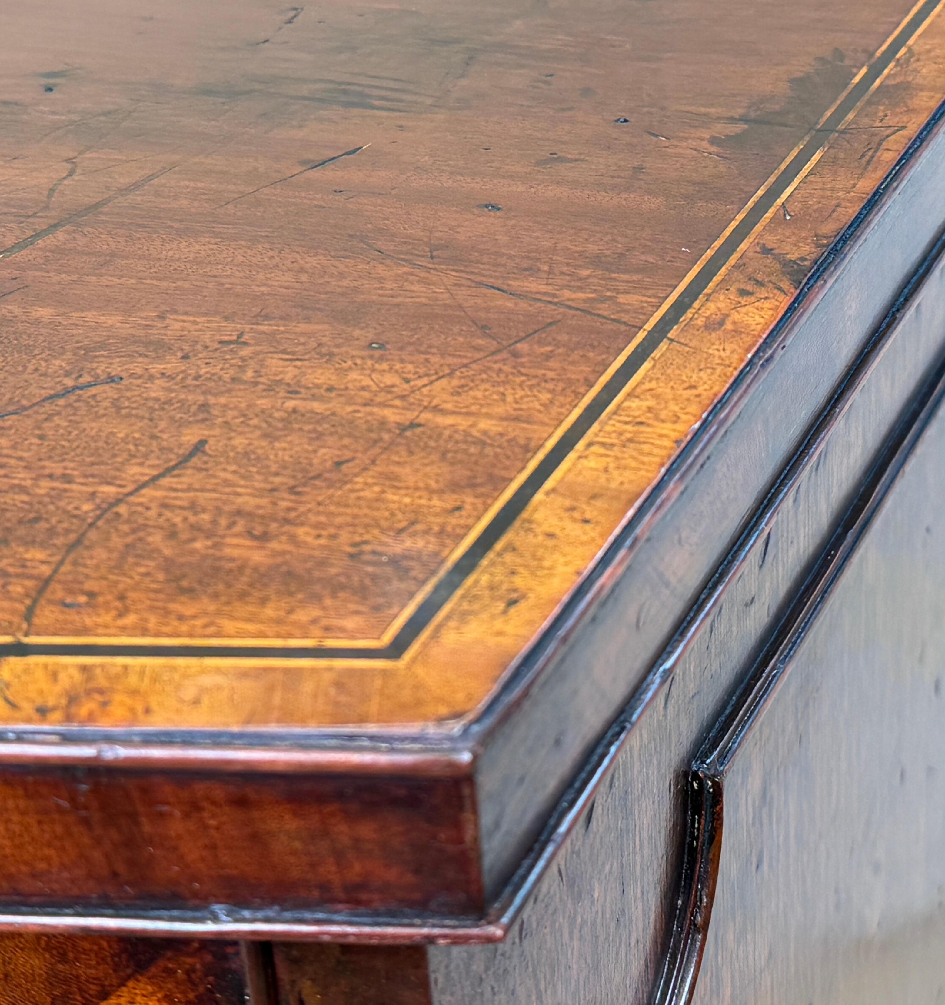 Georgian 18th Century Bowfront Side Cupboard For Sale 3