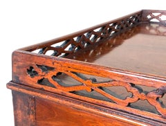 Table à argent centrale géorgienne du XVIIIe siècle, en acajou, de style Chippendale
