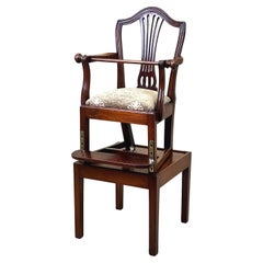 Antique Georgian 18th Century Childs High Chair