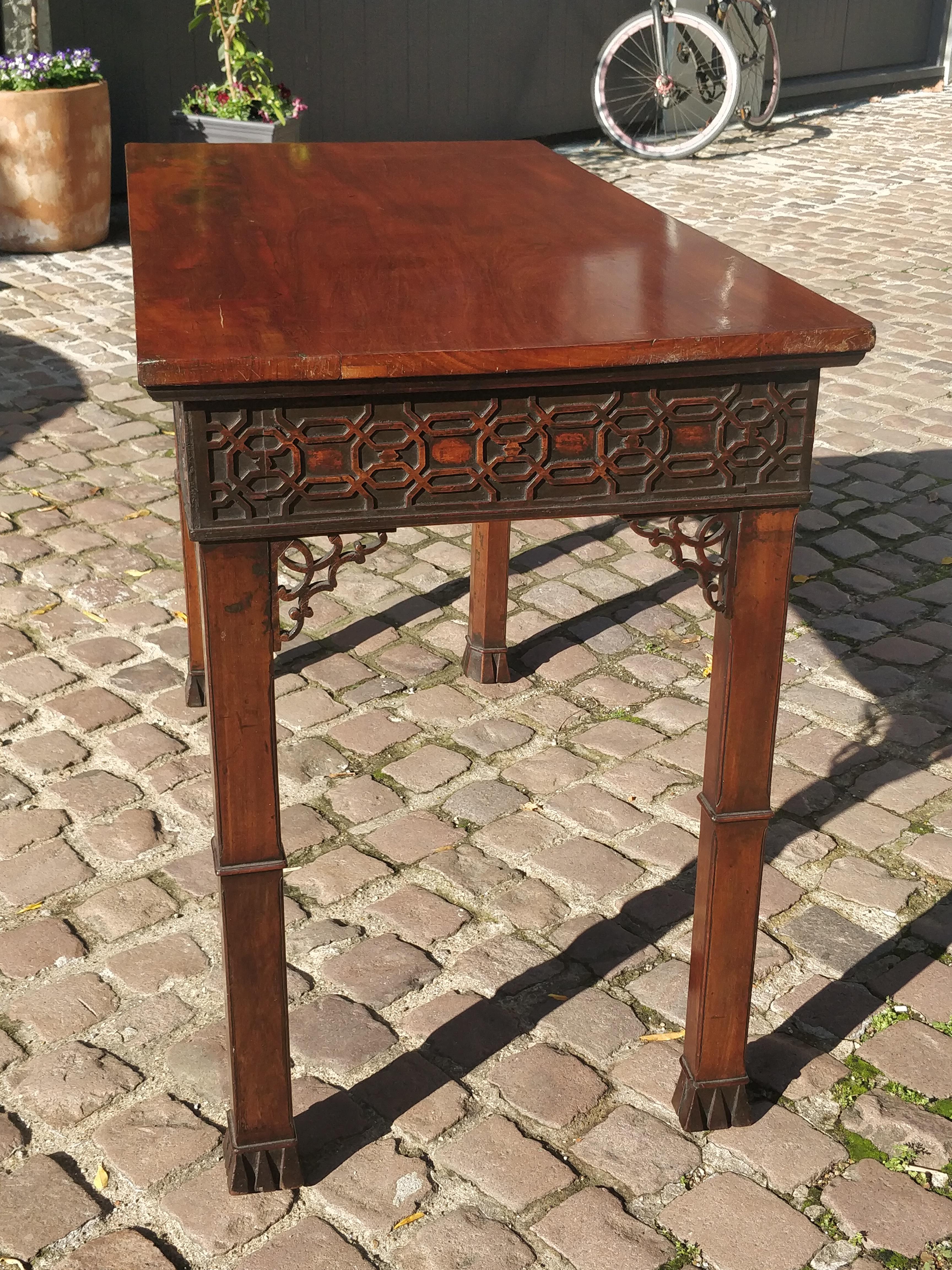 Georgian 18th Century Chippendale Centre or Serving Table 6