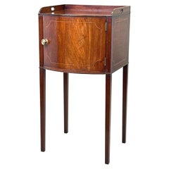 Antique Georgian 18th Century Mahogany Bedside Night Table