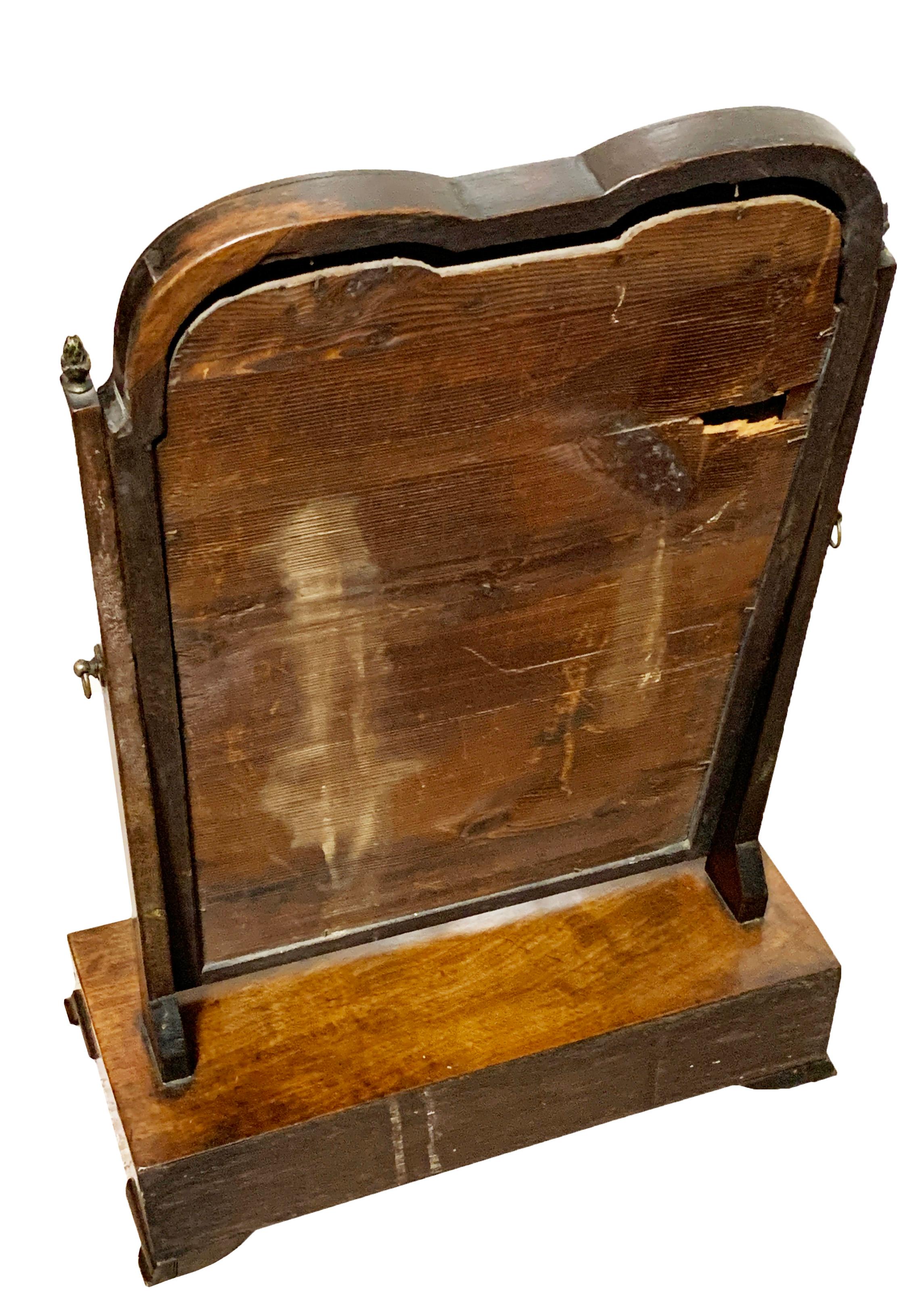 Georgianischer Mahagoni-Schminktisch-Spiegel, 18. Jahrhundert im Angebot 3