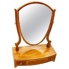 Georgian 18th Century Mahogany Dressing Table Mirror