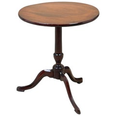 Antique Georgian 18th Century Mahogany Miniature Tripod Table