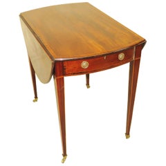 Georgian 18th Century Mahogany Oval Pembroke Table