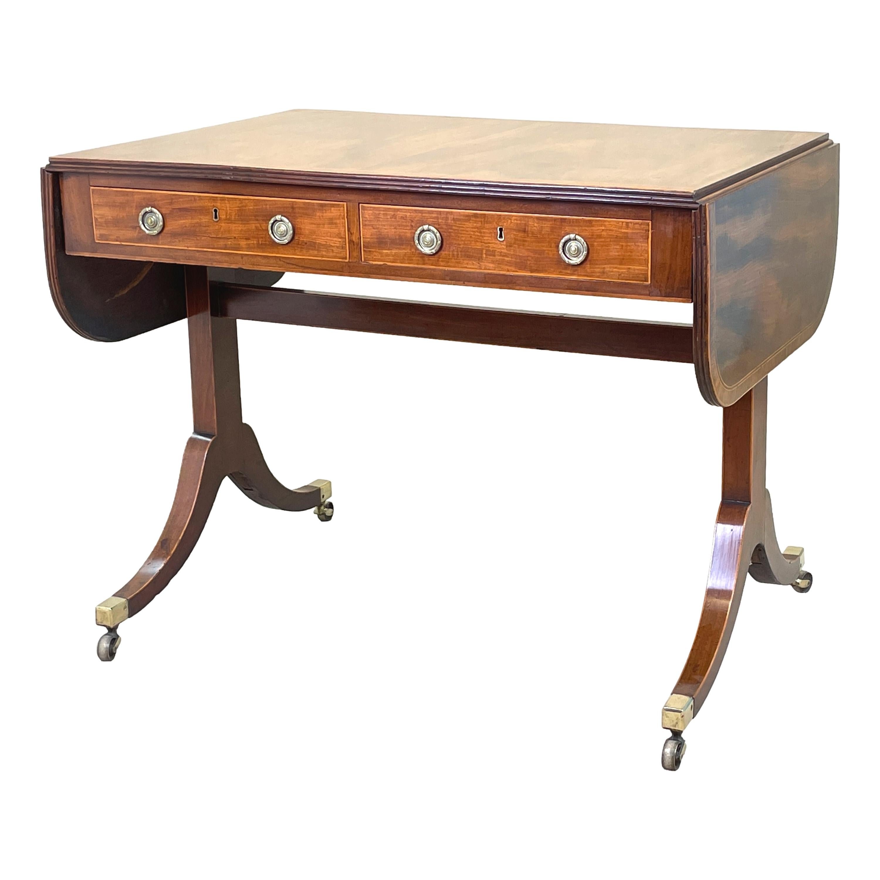 Georgian 18th Century Mahogany Sofa Table For Sale 6
