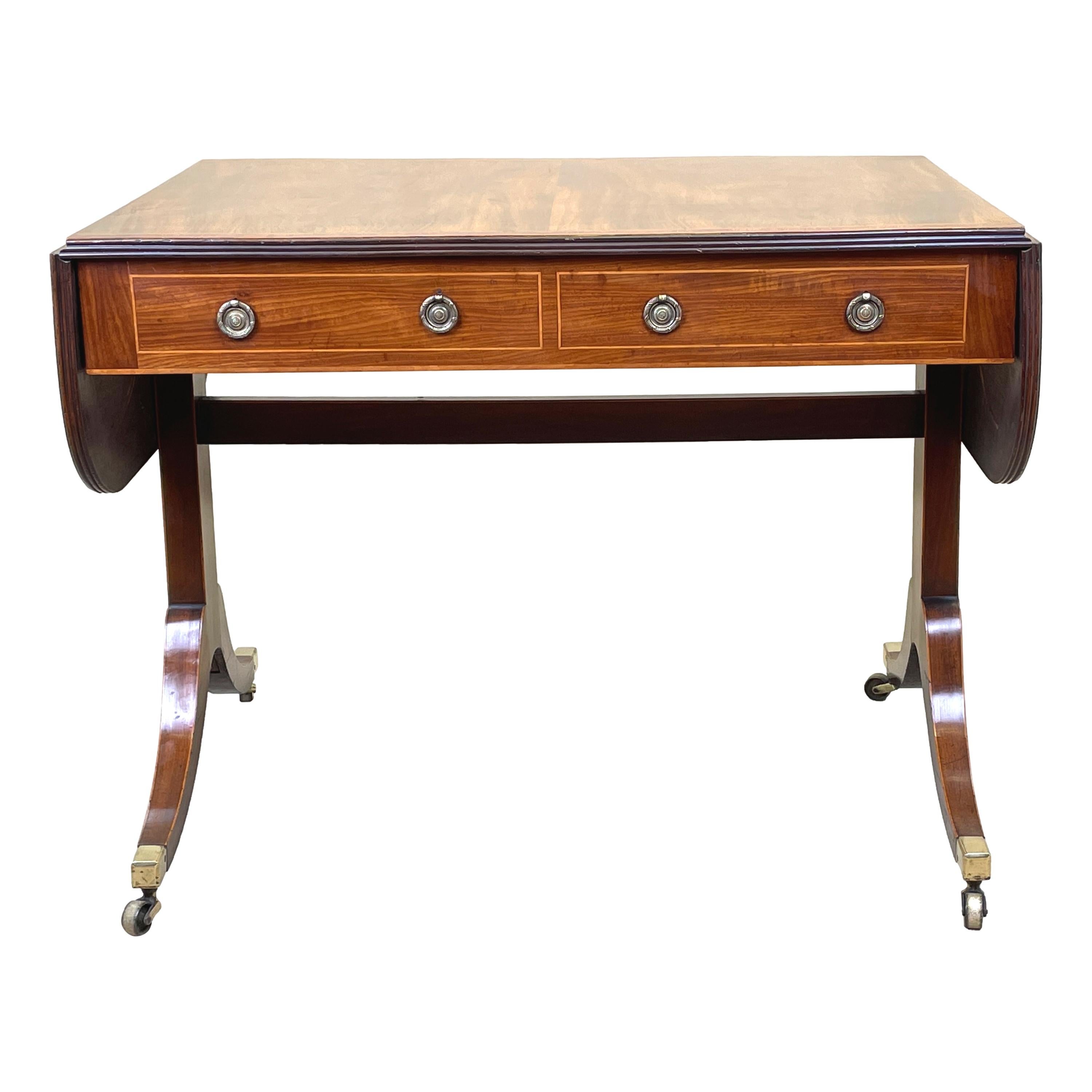 Georgian 18th Century Mahogany Sofa Table For Sale 1