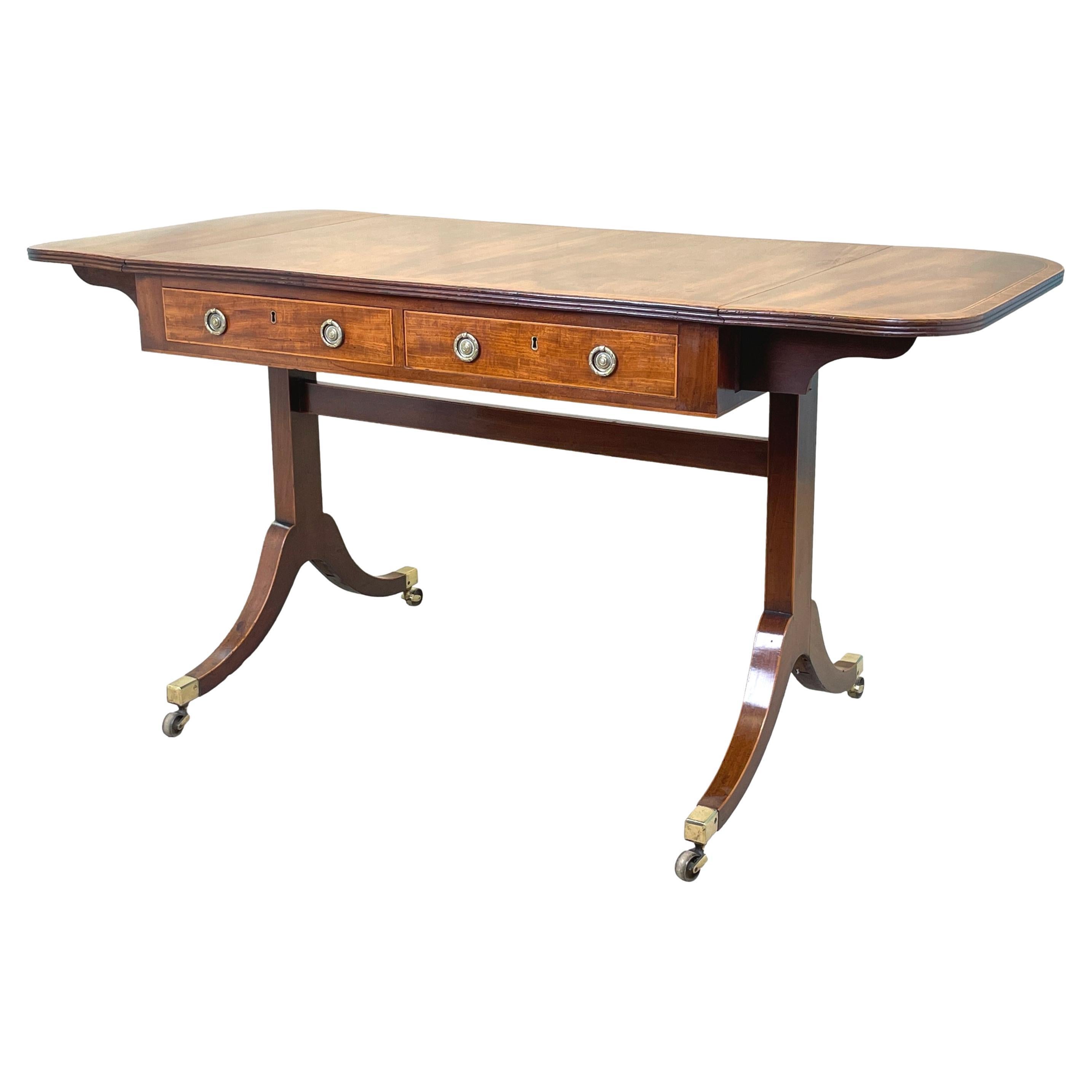 Georgian 18th Century Mahogany Sofa Table For Sale