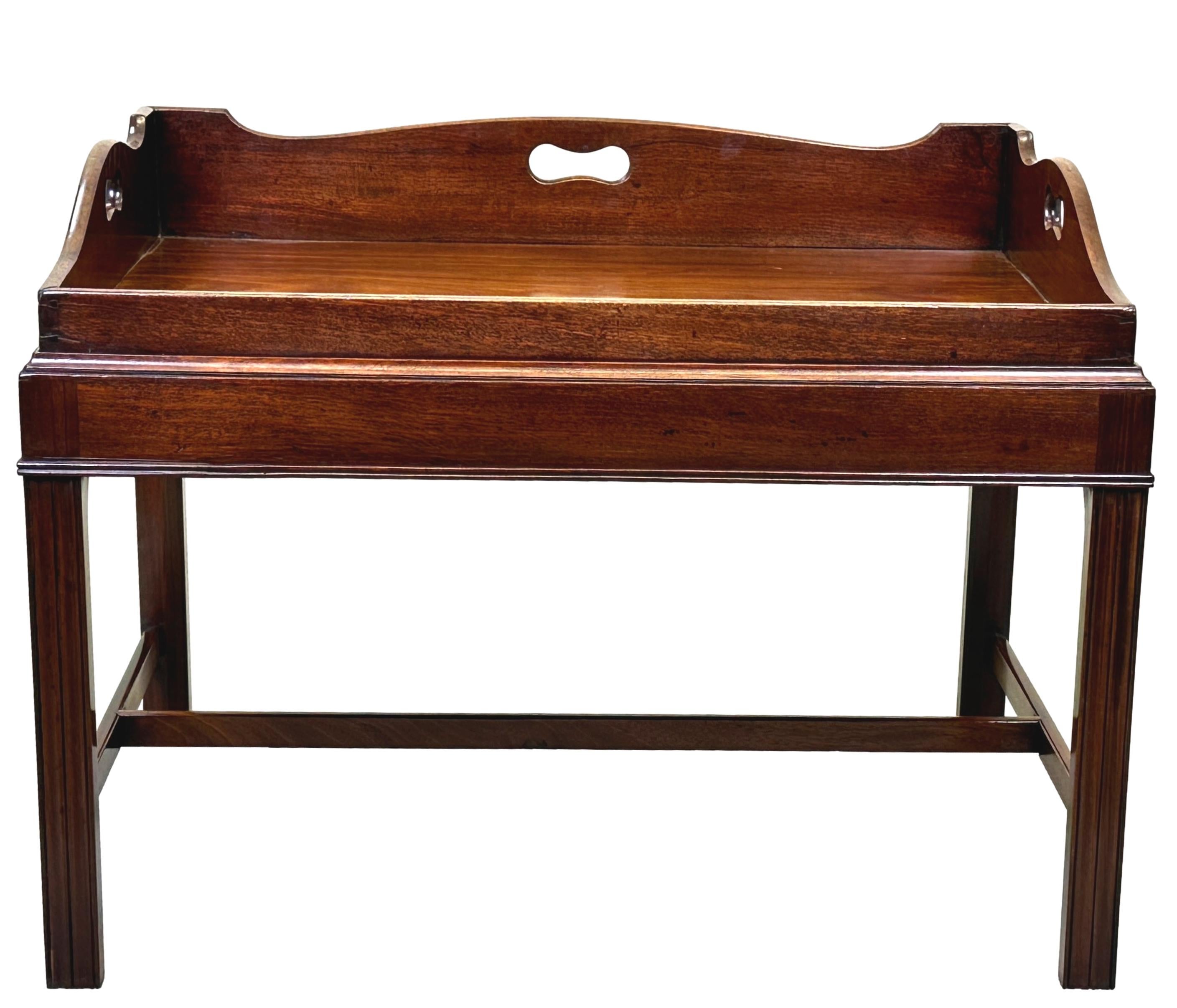 Georgian 18th Century Mahogany Tray on Stand 7