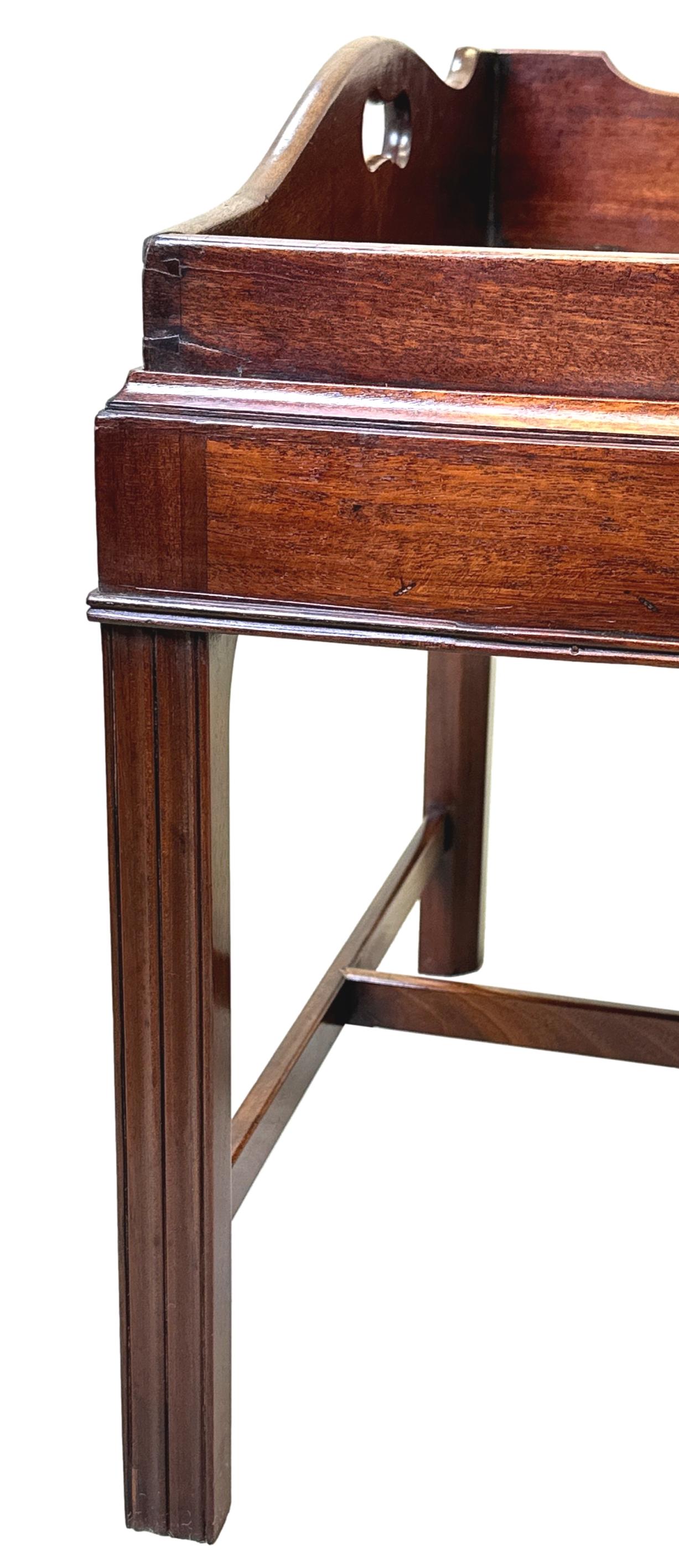 Georgian 18th Century Mahogany Tray on Stand 2