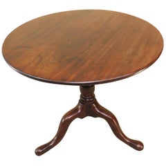 Table tripode en acajou de style géorgien du XVIIIe siècle