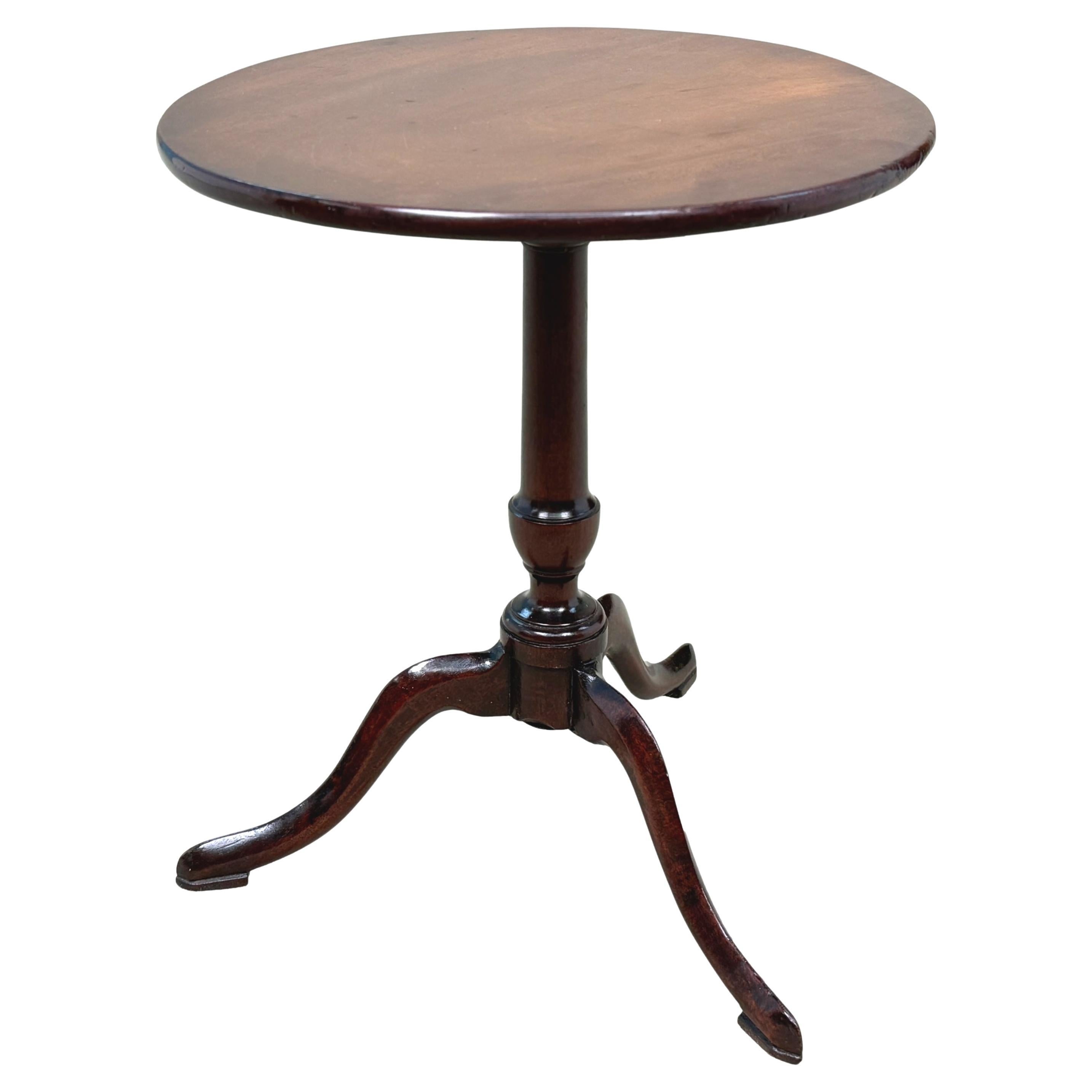 Georgian 18th Century Miniature Mahogany Tripod Table