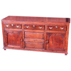 Georgian 18th Century Oak Cupboard Dresser Base