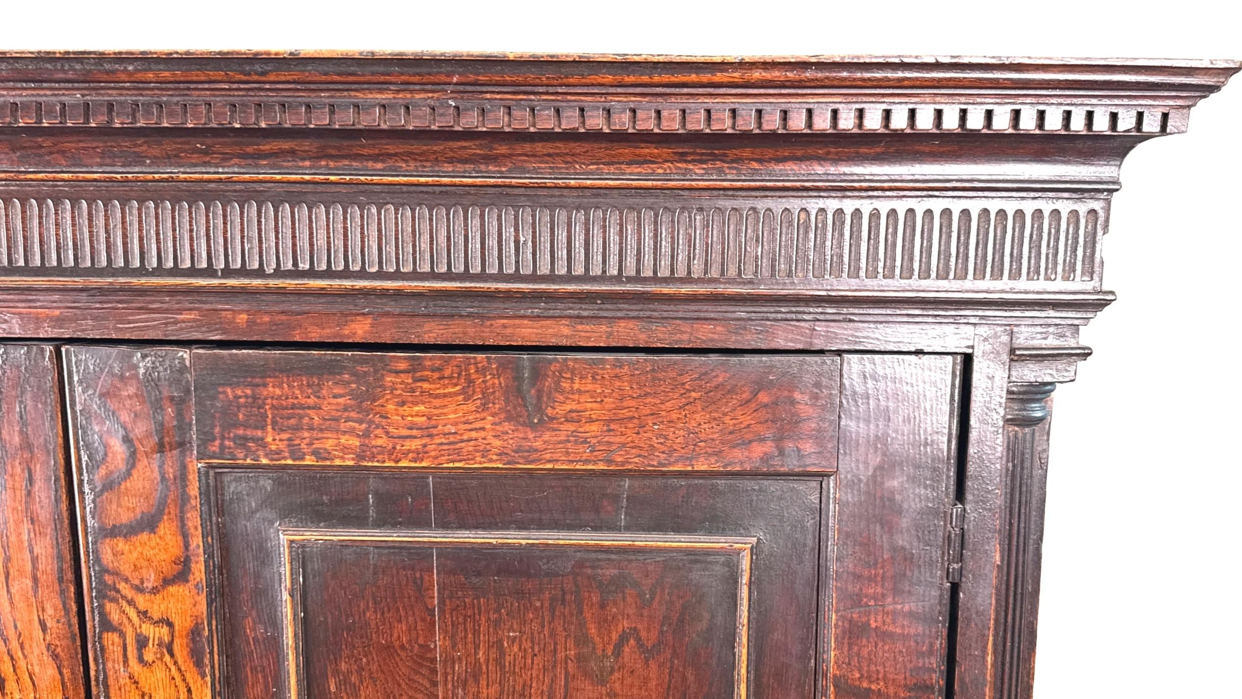 Georgian 18th Century Oak Press Cupboard en vente 3