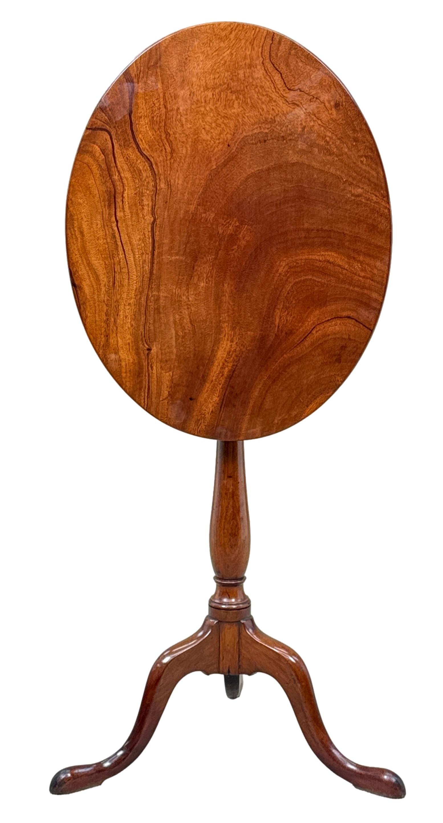 Georgian 18th Century Oval Mahogany Wine Table For Sale 4
