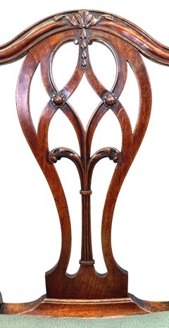 Pareja De Sillas Laterales Georgianas Del Siglo XVIII