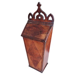 Antique Georgian 18th century period candle box