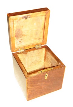 Georgian 18th Century Rosewood Square Tea Caddy