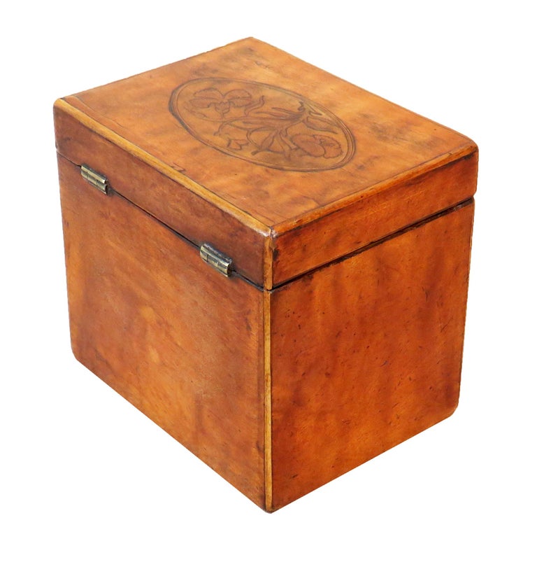18th Century Satinwood Antique Tea Caddy at 1stDibs antique tea caddy box, antique