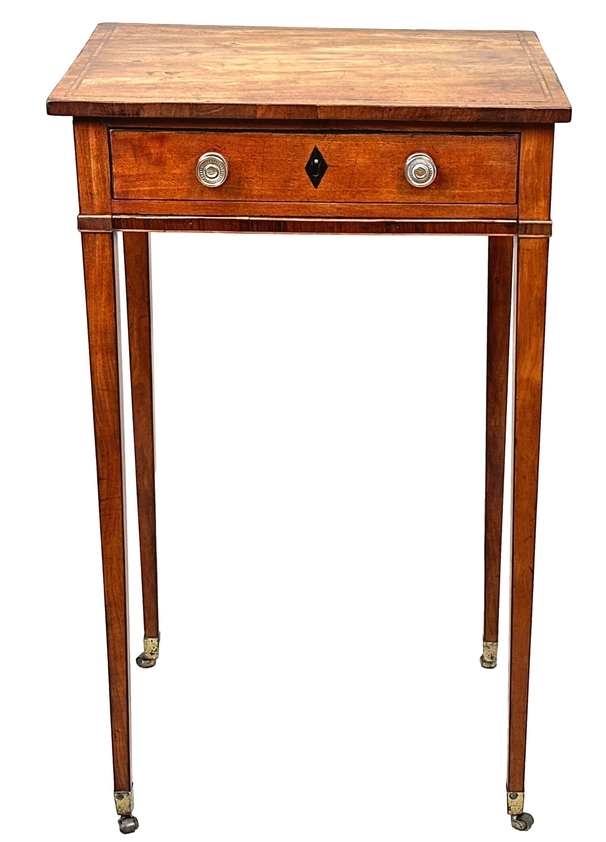 Georgian 18. Jahrhundert Satinholz Beistelltischlampe im Angebot 6