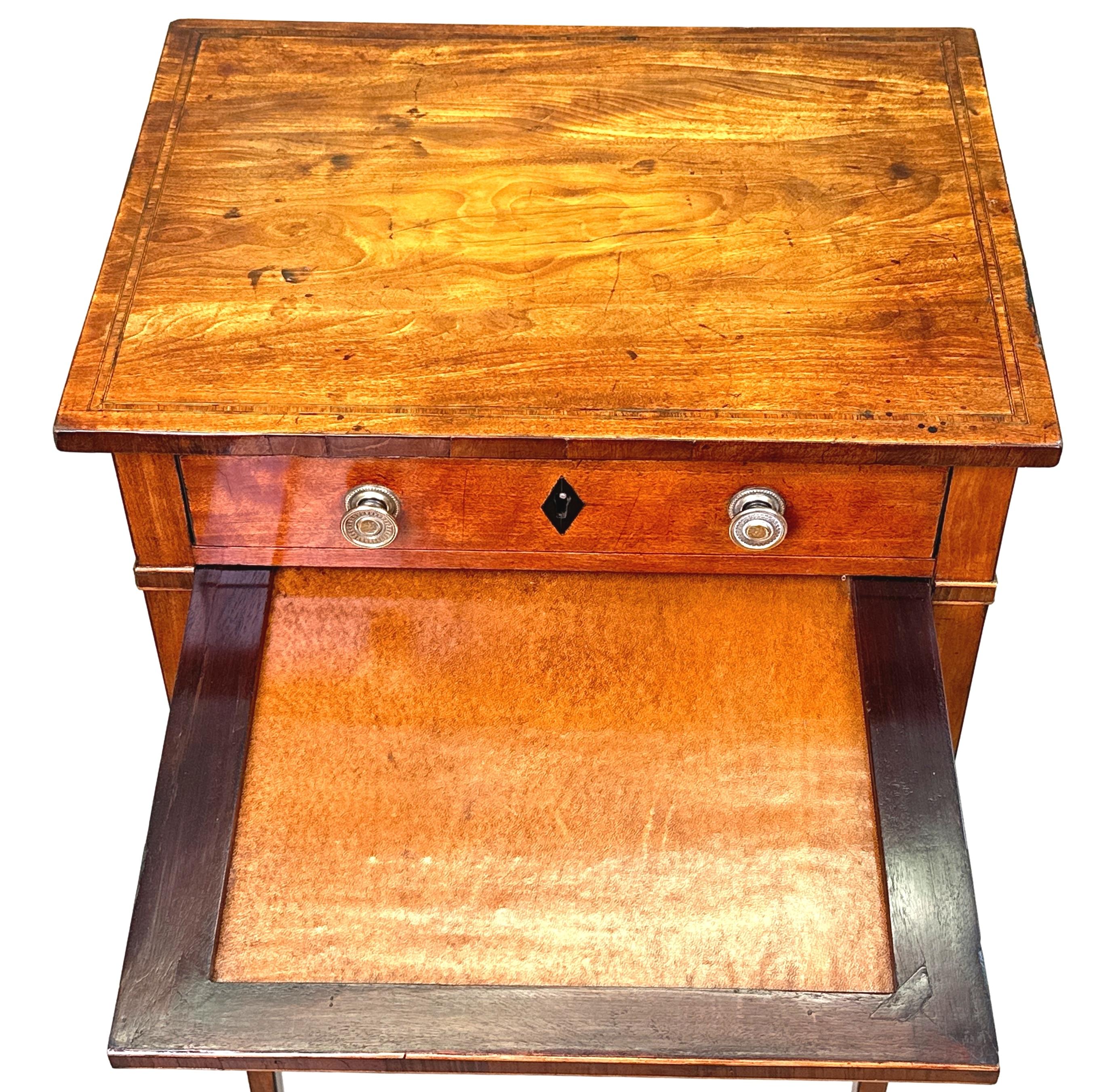 Georgian 18. Jahrhundert Satinholz Beistelltischlampe (Seidenholz) im Angebot