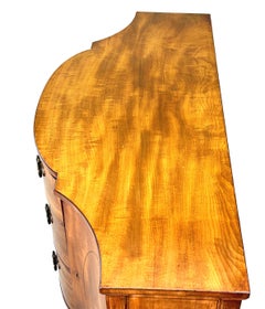 Georgian 18th Century Serpentine Side Cabinet Commode