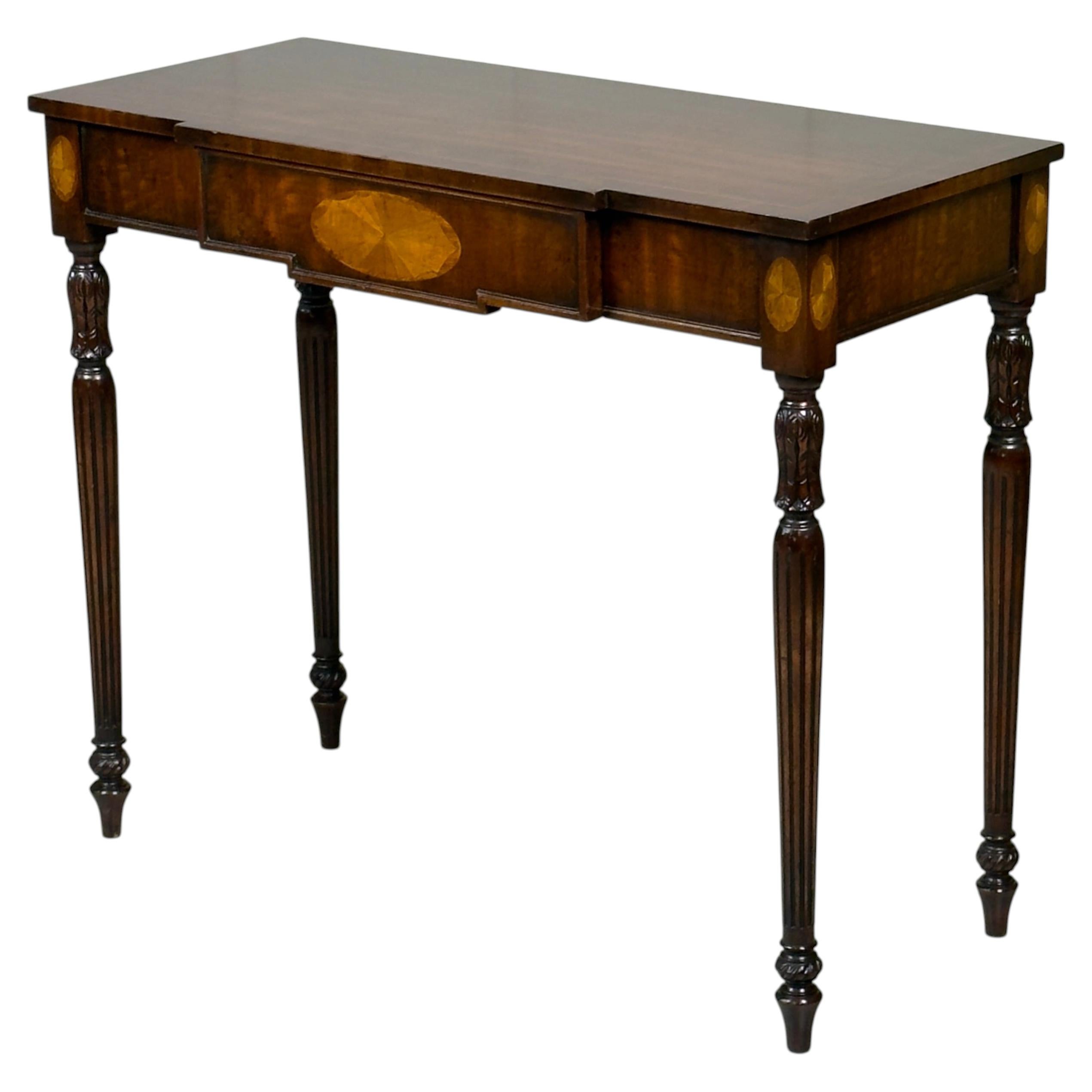 Georgian 18th Century Style Console Table with Inlaid Detail