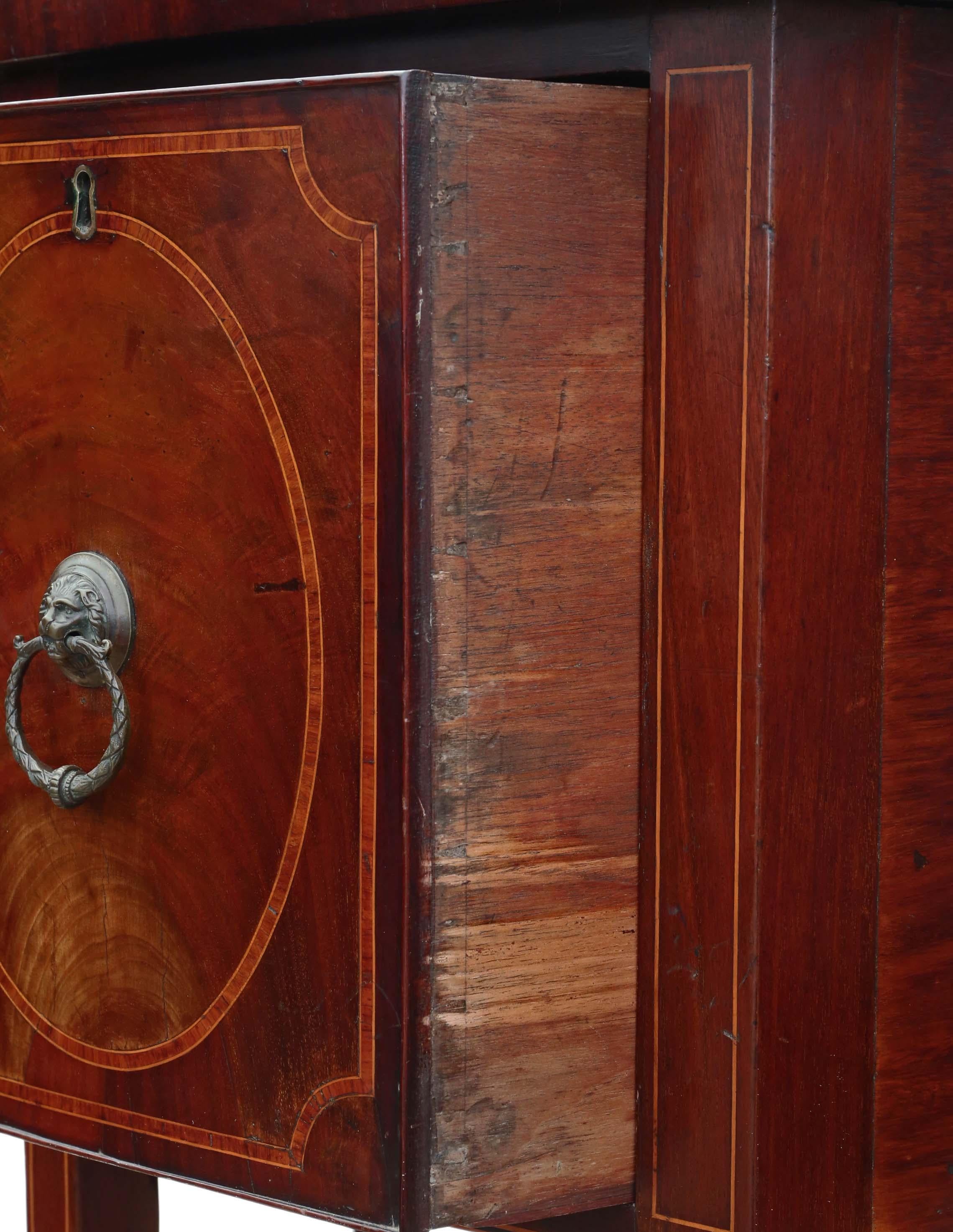 Georgian 19th Century Flame Mahogany Sideboard 2