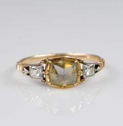 Georgian 2.0 Ct rare Pointed Diamond Solitaire Plus