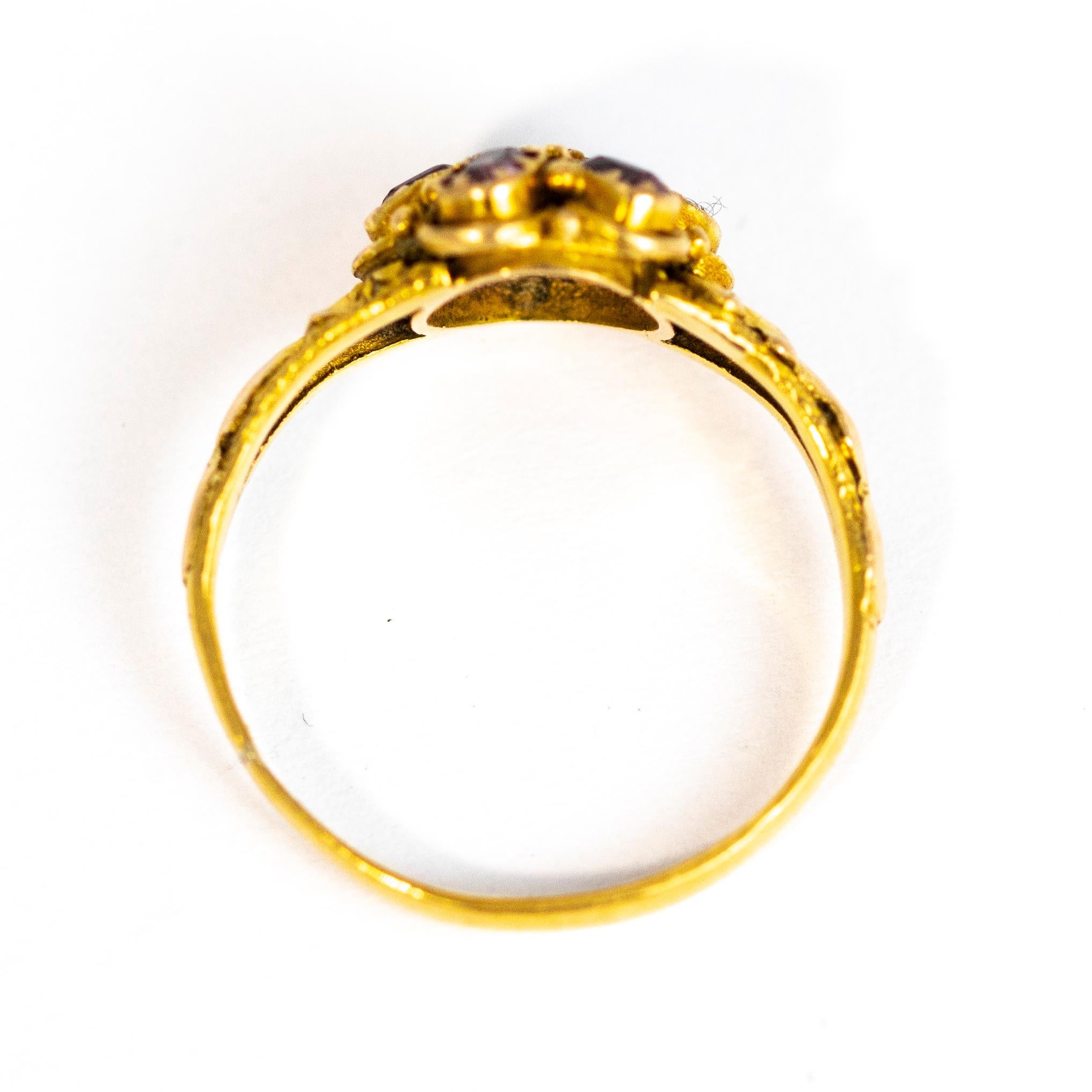 Georgian 22 Carat Gold Regard Ring 1