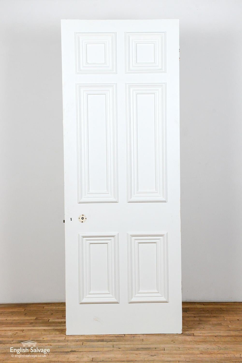 European Georgian 6 Beaded Panel Door, 20th Century For Sale