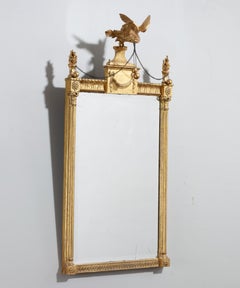 Georgian Adam Period Giltwood Pier Glass Mirror