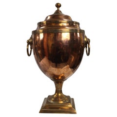 Georgian Adam Style Copper & Brass Samovar