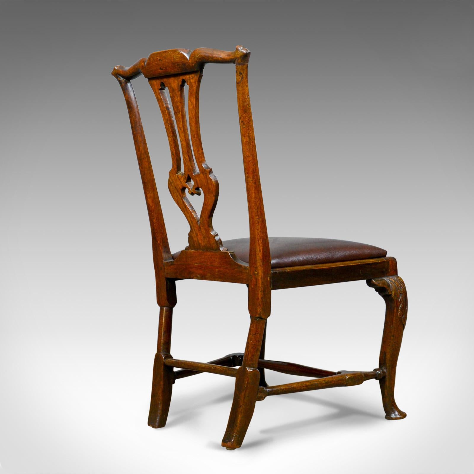 Georgian Antique Chair, English, Mahogany, Mid-18th Century 1