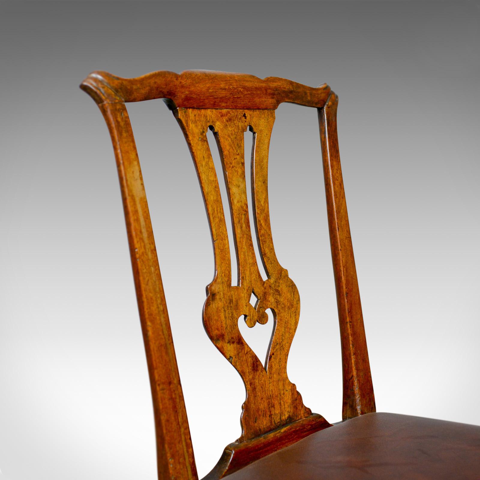 Georgian Antique Chair, English, Mahogany, Mid-18th Century 2