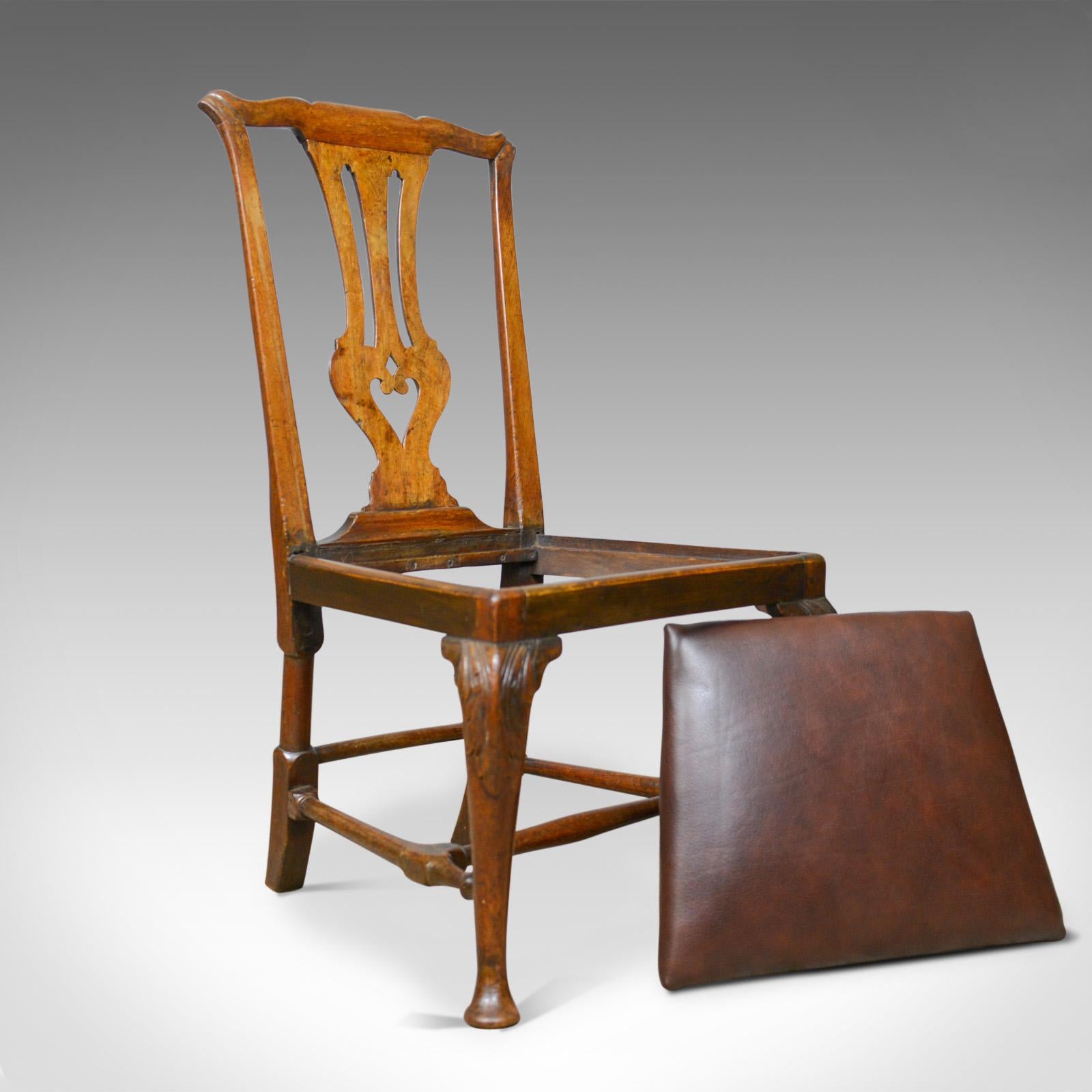 Georgian Antique Chair, English, Mahogany, Mid-18th Century 4